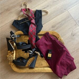 Brooks Brothers Red Plaid Skirt